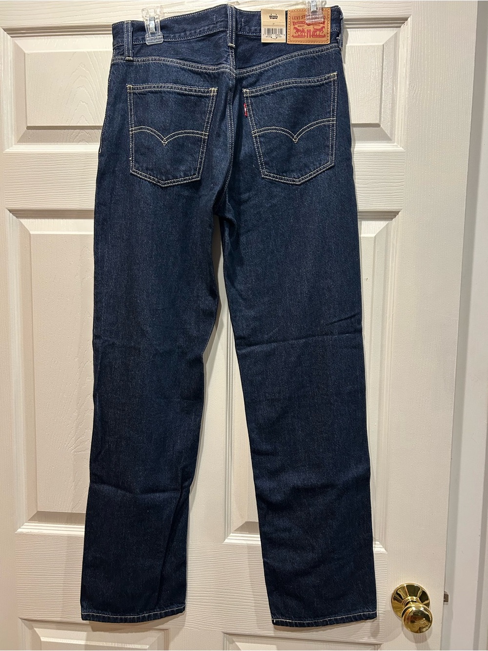 Levi’s 501 Original Fit Jeans — Size 27 — Dark Indigo Raw Wash — NWT